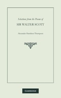 Cover: Selections from the Poems of Sir Walter Scott - Cambridge University Press