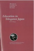 Cover: Education in Tokugawa Japan - Center for Japanese Studies, University of Michigan