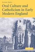 Cover: Oral Culture and Catholicism in Early Modern England - Cambridge University Press