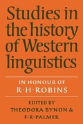 Cover: Studies in the History of Western Linguistics - Cambridge University Press