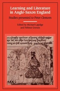 Cover: Learning and Literature in Anglo-Saxon England - Cambridge University Press