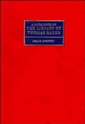 Cover: A Catalogue of the Library of Thomas Baker - Cambridge University Press
