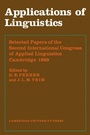 Cover: Applications of Linguistics - Cambridge University Press