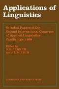 Cover: Applications of Linguistics - Cambridge University Press
