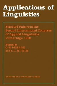 Enlarge image Cover: Applications of Linguistics - Cambridge University Press
