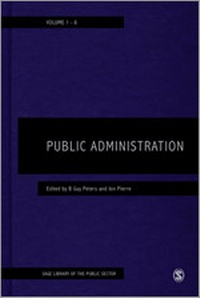 Enlarge image Cover: Public Administration - SAGE Publications Ltd