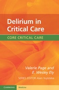 Abbildung von: Delirium in Critical Care - Cambridge University Press