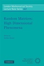 Cover: Random Matrices: High Dimensional Phenomena - Cambridge University Press