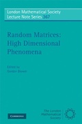 Cover: Random Matrices: High Dimensional Phenomena - Cambridge University Press