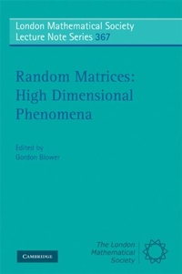 Enlarge image Cover: Random Matrices: High Dimensional Phenomena - Cambridge University Press