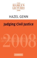 Cover: Judging Civil Justice - Cambridge University Press