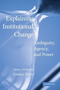 Cover: Explaining Institutional Change - Cambridge University Press