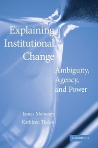 Enlarge image Cover: Explaining Institutional Change - Cambridge University Press