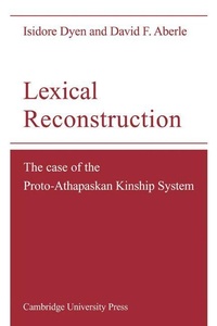 Enlarge image Cover: Lexical Reconstruction - Cambridge University Press