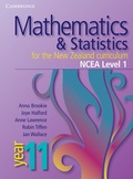 Cover: Mathematics and Statistics for the New Zealand Curriculum Year 11 NCEA Level 1 - Cambridge University Press