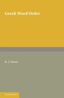 Cover: Greek Word Order - Cambridge University Press