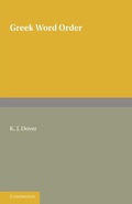 Cover: Greek Word Order - Cambridge University Press