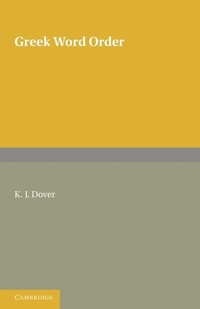 Enlarge image Cover: Greek Word Order - Cambridge University Press