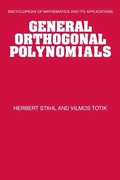 Cover: General Orthogonal Polynomials - Cambridge University Press