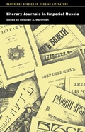 Cover: Literary Journals in Imperial Russia - Cambridge University Press