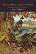 Cover: Social Behaviour in Animals with Special Reference to Vertebrates - Martino Fine Books