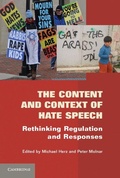 Cover: The Content and Context of Hate Speech - Cambridge University Press