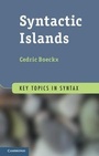 Cover: Syntactic Islands - Cambridge University Press