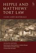 Cover: Hepple and Matthews' Tort Law - Hart Publishing