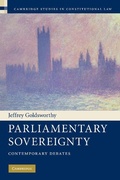 Cover: Parliamentary Sovereignty - Cambridge University Press