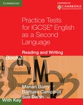 Cover: Practice Tests for IGCSE English as a Second Language: Reading and Writing Book 1, with Key - Cambridge University Press