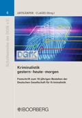 Cover: Kriminalistik gestern-heute-morgen - Boorberg