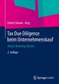 Cover: Tax Due Diligence beim Unternehmenskauf - Springer Gabler