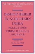 Cover: Bishop Heber in Northern India - Cambridge University Press