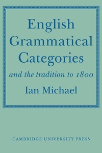 Enlarge image Cover: English Grammatical Categories - Cambridge University Press