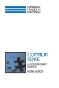 Cover: Common Sense - Cambridge University Press