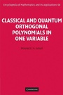 Cover: Classical and Quantum Orthogonal Polynomials in One Variable - Cambridge University Press