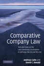 Cover: Comparative Company Law - Cambridge University Press