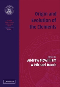 Enlarge image Cover: Origin and Evolution of the Elements - Cambridge University Press