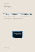 Cover: Verstummte Stimmen - Metropol-Verlag