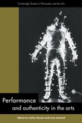 Cover: Performance and Authenticity in the Arts - Cambridge University Press