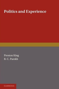 Enlarge image Cover: Politics and Experience - Cambridge University Press