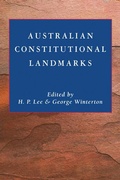 Cover: Australian Constitutional Landmarks - Cambridge University Press