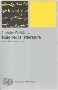 Abbildung von: Note per la letteratura - Piccola biblioteca Einaudi. Big;Einaudi