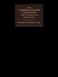 Cover: The Cambridge Genizah Collections - Cambridge University Press