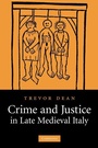 Cover: Crime and Justice in Late Medieval Italy - Cambridge University Press
