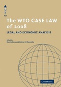 Cover: The WTO Case Law of 2008 - Cambridge University Press
