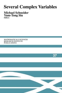Abbildung von: Several Complex Variables - Cambridge University Press