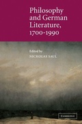 Cover: Philosophy and German Literature, 1700-1990 - Cambridge University Press