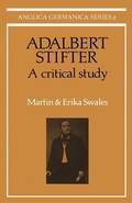 Cover: Adalbert Stifter: A Critical Study - Cambridge University Press