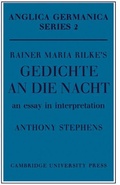 Cover: Rainer Maria Rilke's 'Gedichte An Die Nacht' - Cambridge University Press